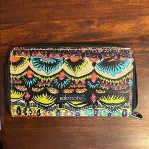 New Sakroots Colorful Patterned Wallet